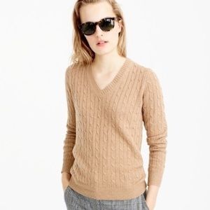 J Crew Cable V-neck (PS)